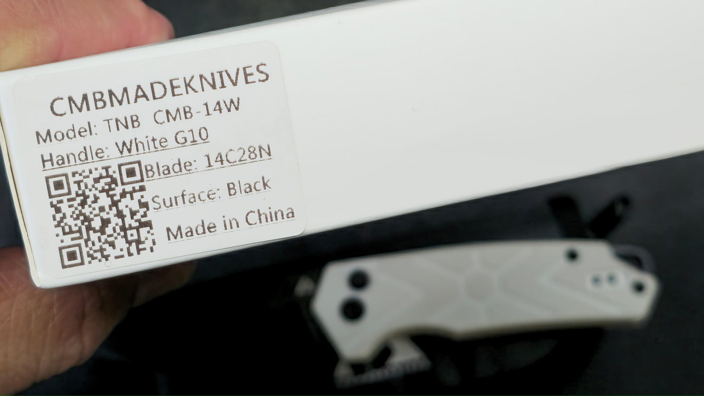 CMB MADE KNIVES TNB G-10 14C28N (NEW)