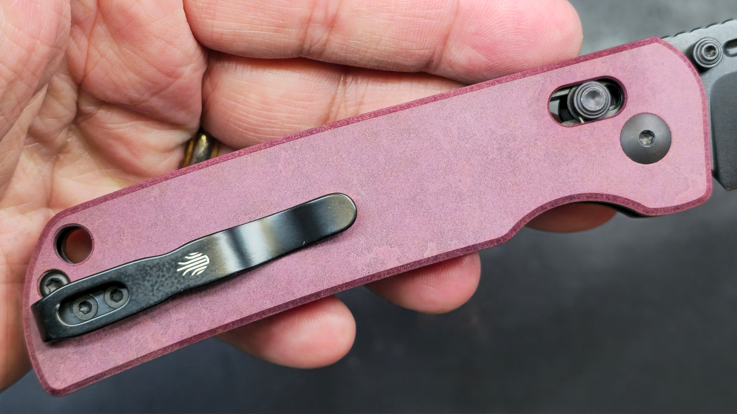 Kizer Escort Folding Knife Red Richlite Handle 154CM (NEW)