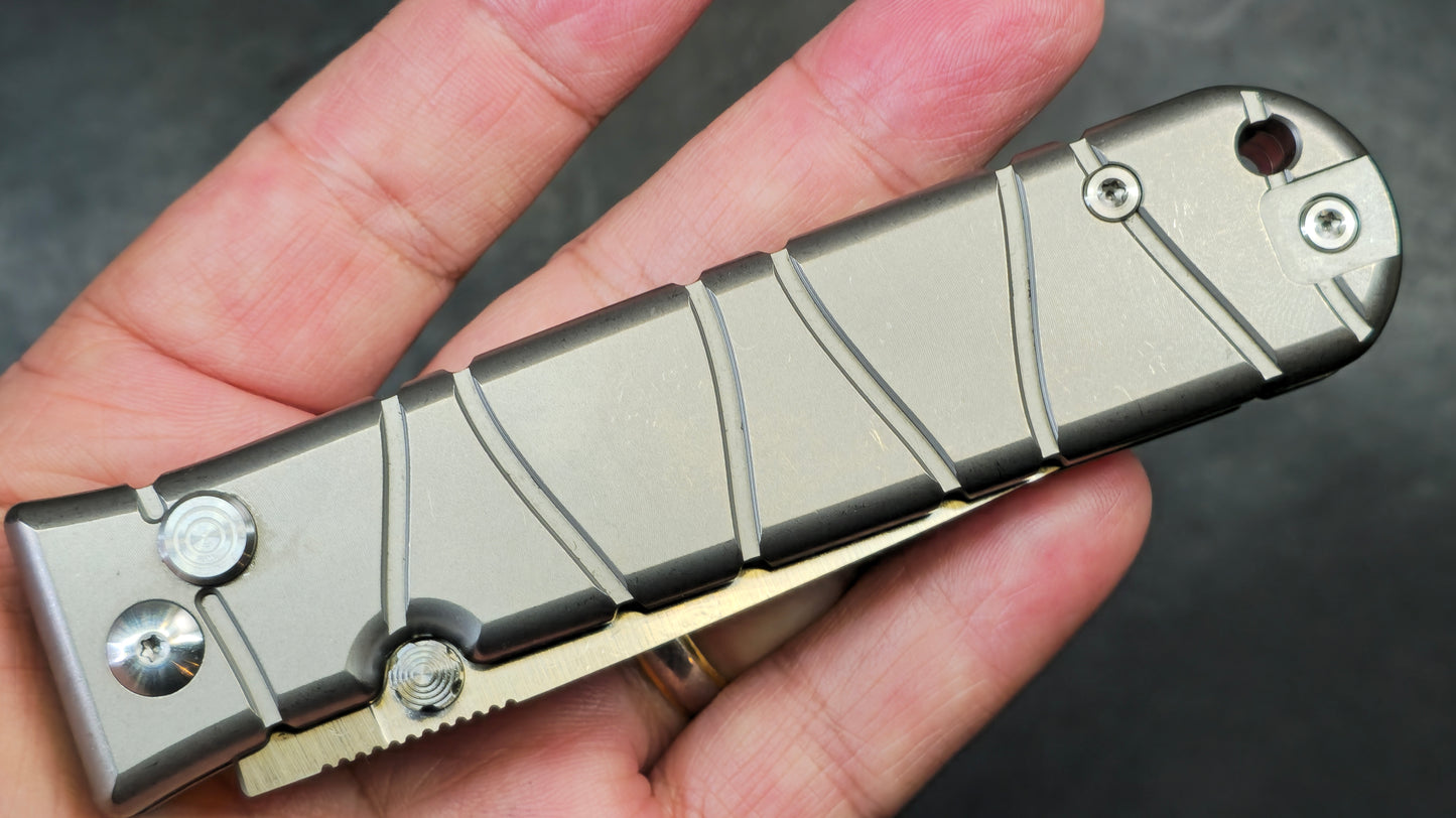 TWOSUN TS409 Button Lock Titanium M390 (NEW)