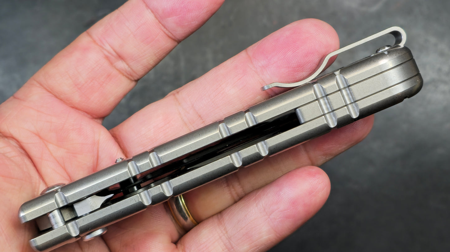 TWOSUN TS409 Button Lock Titanium M390 (NEW)