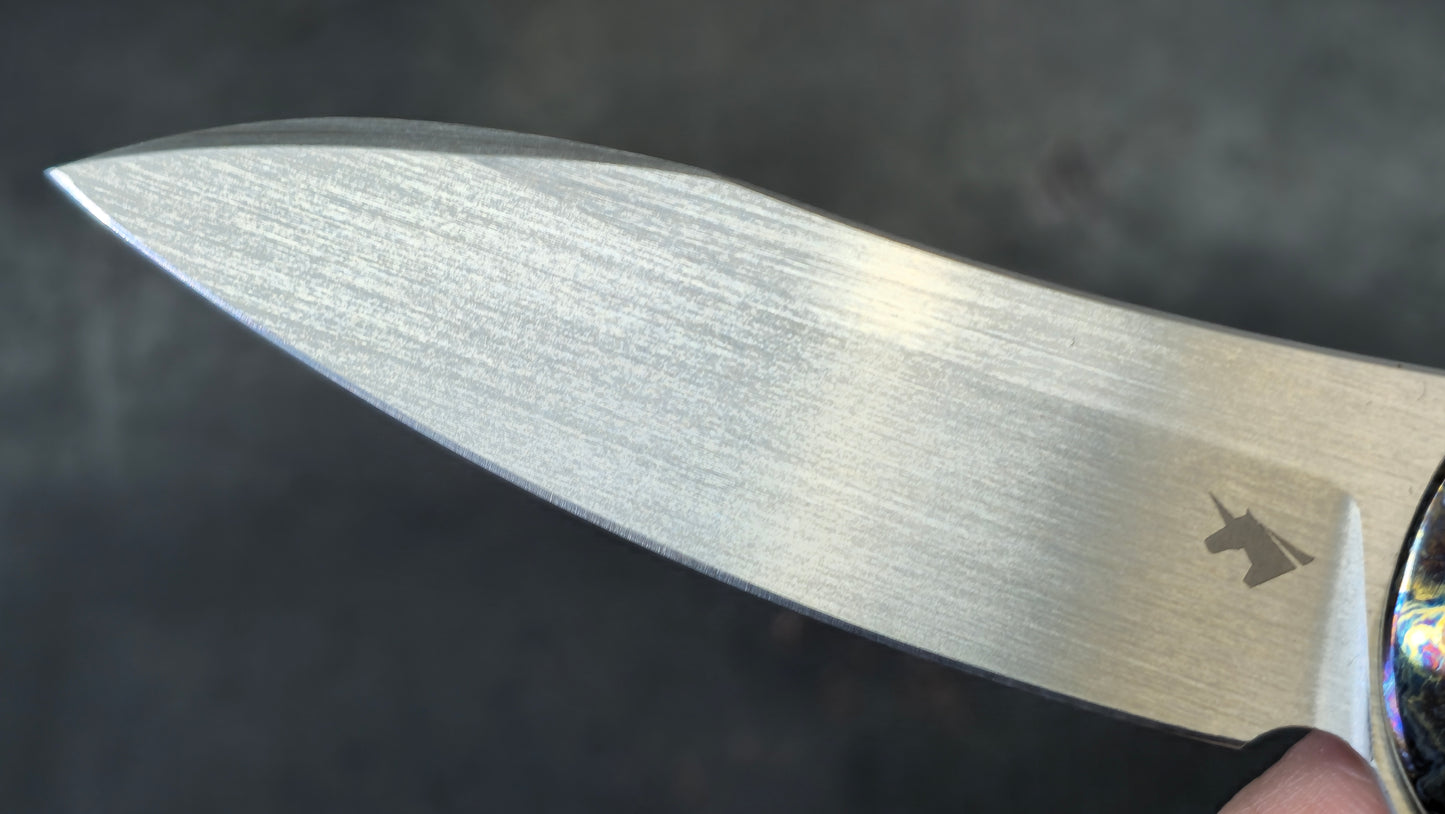 Unicorns WF001 Anodized Titanium Hand Satin Finished M390 (NEW)