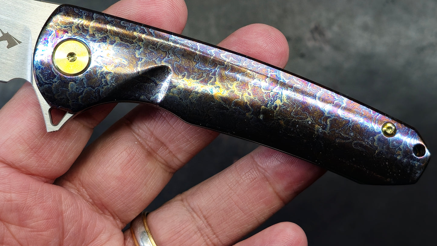Unicorns WF001 Anodized Titanium Hand Satin Finished M390 (NEW)