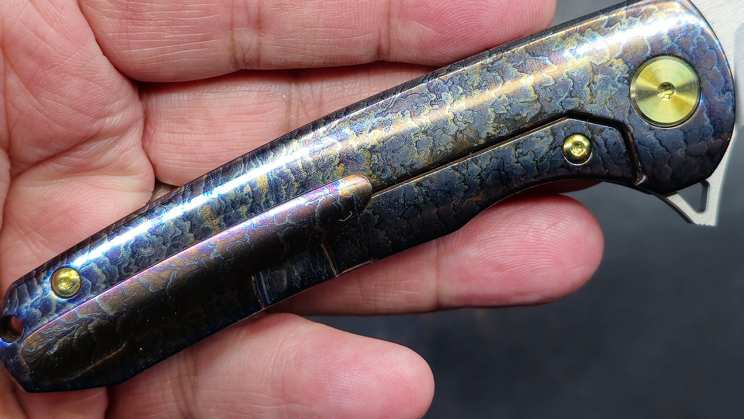 Unicorns WF001 Anodized Titanium Hand Satin Finished M390 (NEW)