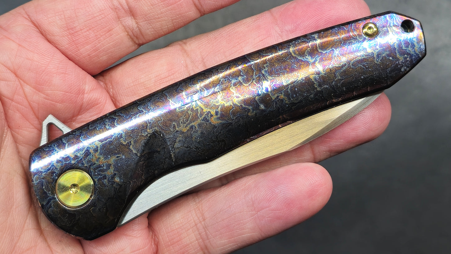 Unicorns WF001 Anodized Titanium Hand Satin Finished M390 (NEW)