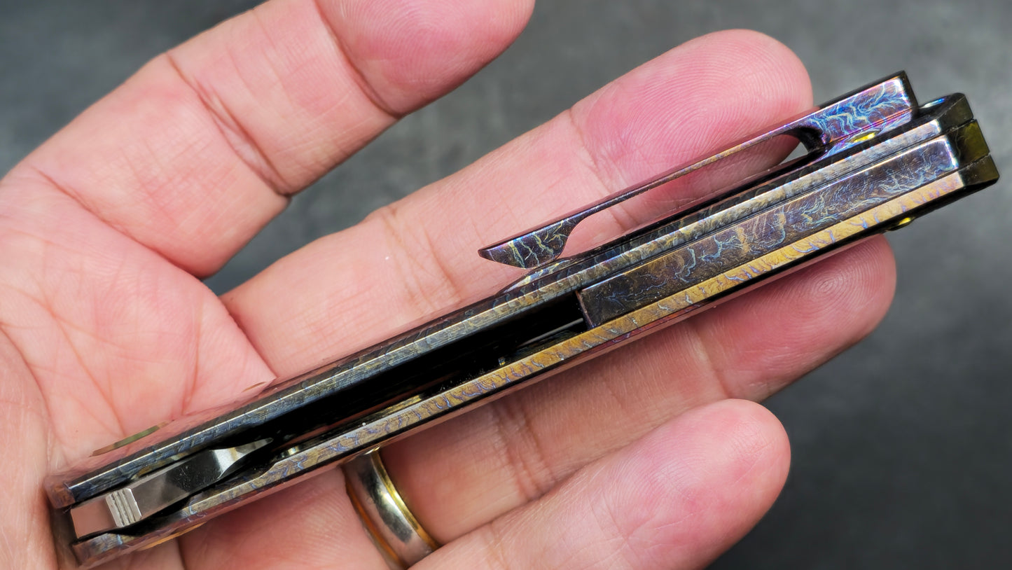 Unicorns WF001 Anodized Titanium Hand Satin Finished M390 (NEW)