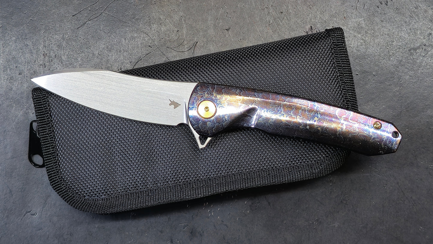 Unicorns WF001 Anodized Titanium Hand Satin Finished M390 (NEW)