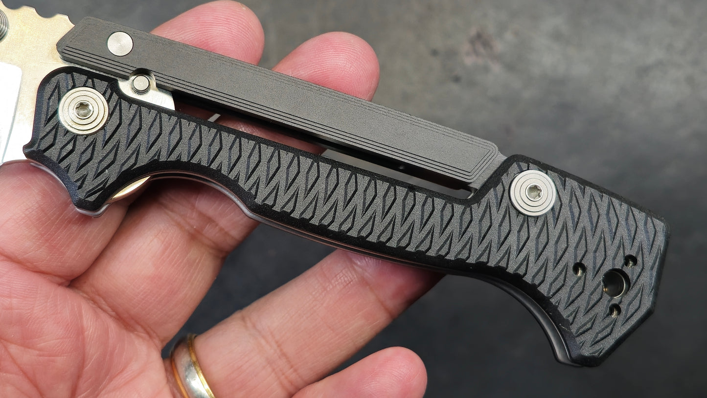 COLD STEEL AD15 Lite Black Griv-Ex Handle AUS 10-A (NEW)
