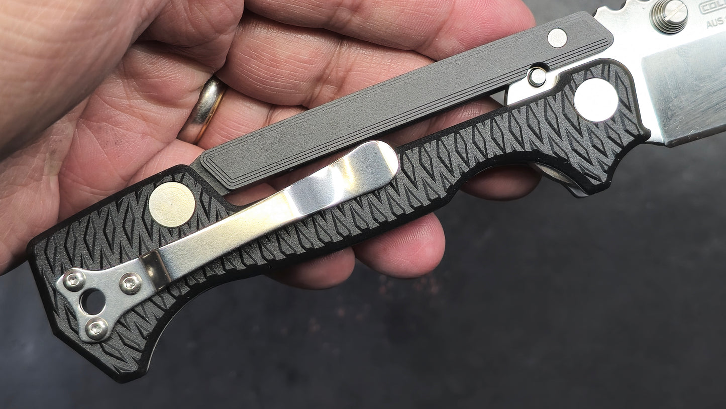 COLD STEEL AD15 Lite Black Griv-Ex Handle AUS 10-A (NEW)