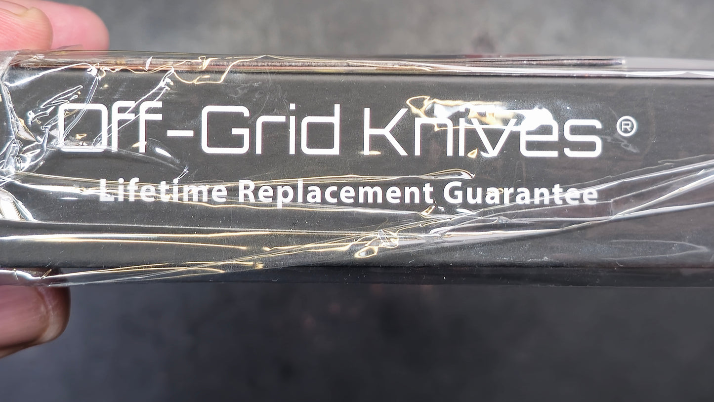 Off-Grid Knives Caiman XL Red Dawn Edition Bowie Blade Sandvik 14C28N Red & Black G10 (NEW)