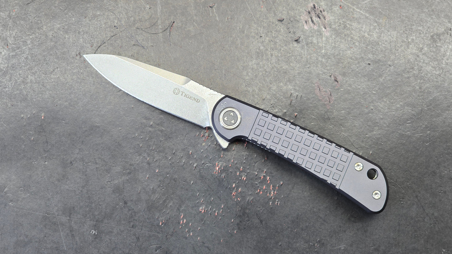 TIGEND SK1502 RIHE Side lock Aluminum FRAG Handle 9Cr18Mov (NEW)