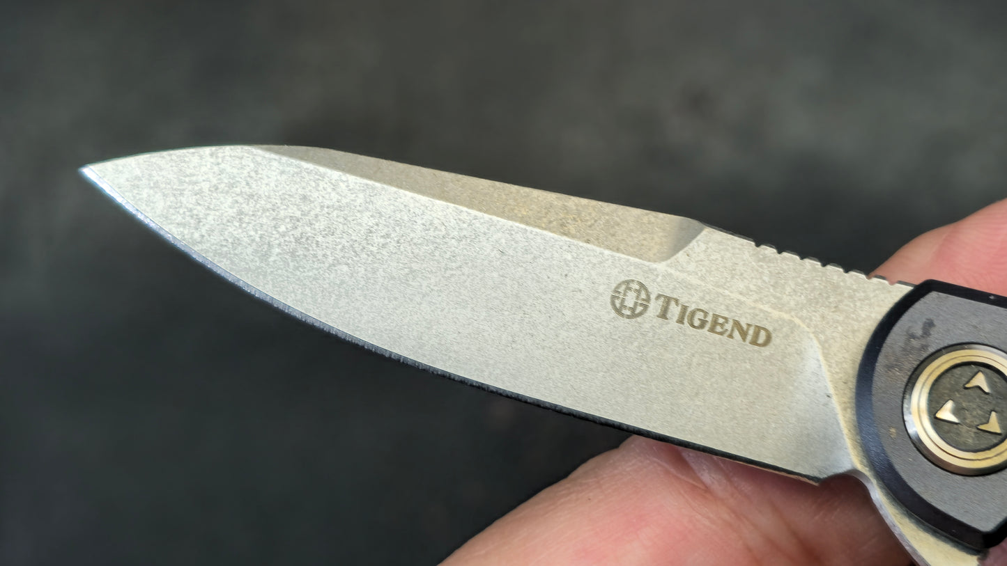 TIGEND SK1502 RIHE Side lock Aluminum FRAG Handle 9Cr18Mov (NEW)