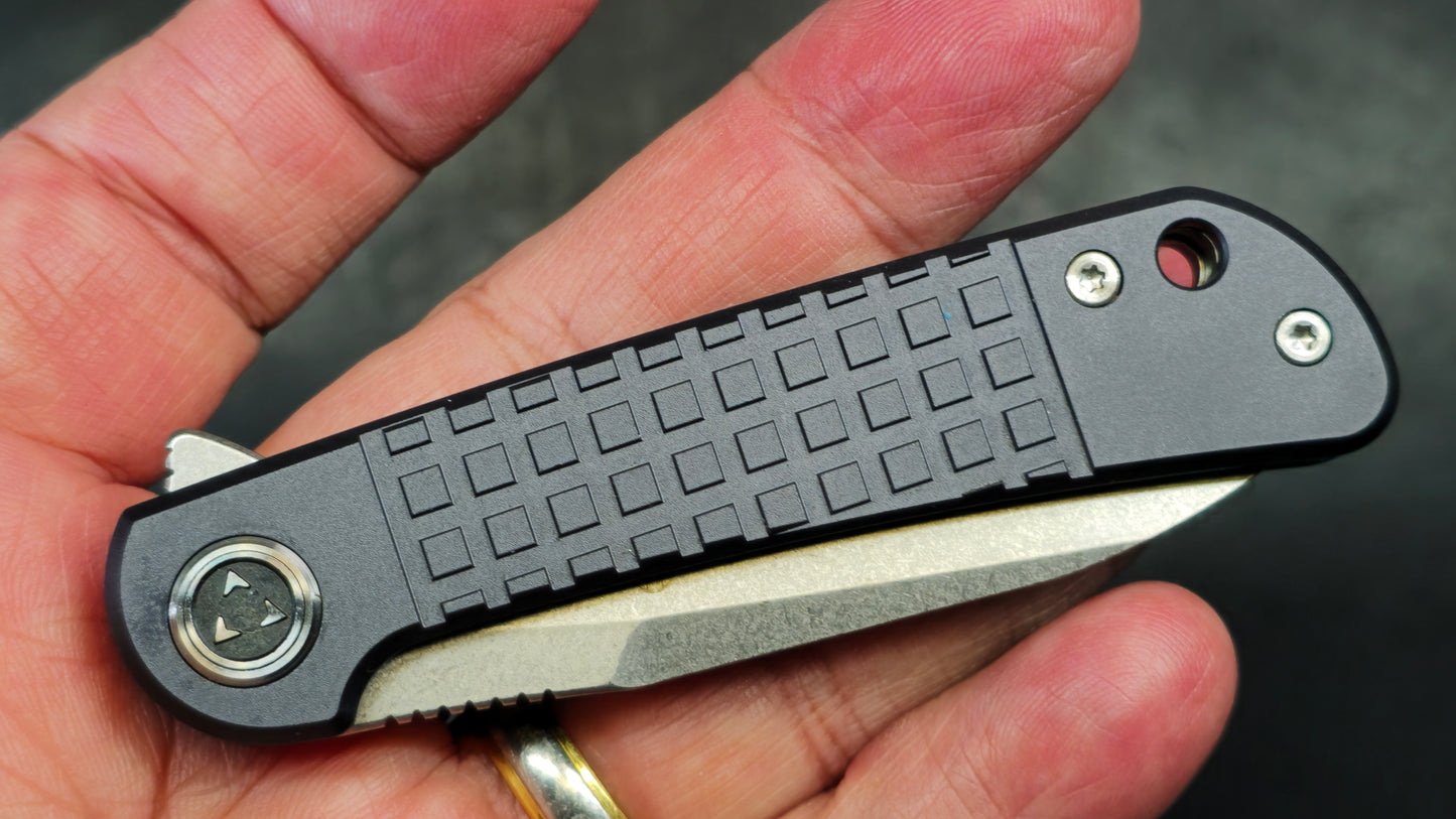 TIGEND SK1502 RIHE Side lock Aluminum FRAG Handle 9Cr18Mov (NEW)