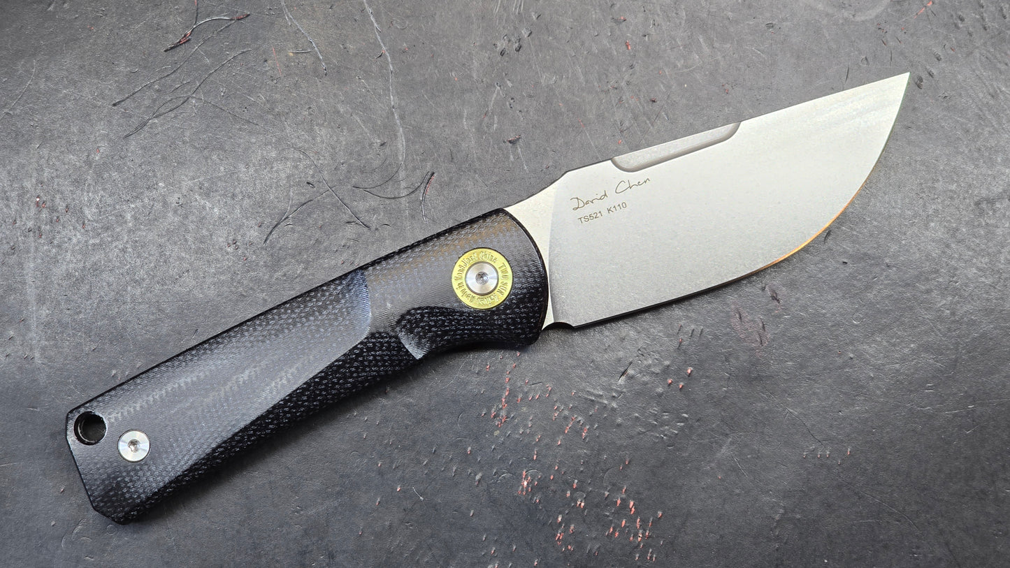 TwoSun TS521 Fixed Blade Micarta K110 Plain Edge (NEW)