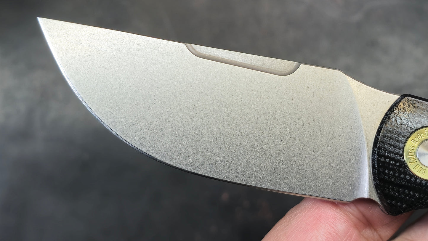 TwoSun TS521 Fixed Blade Micarta K110 Plain Edge (NEW)