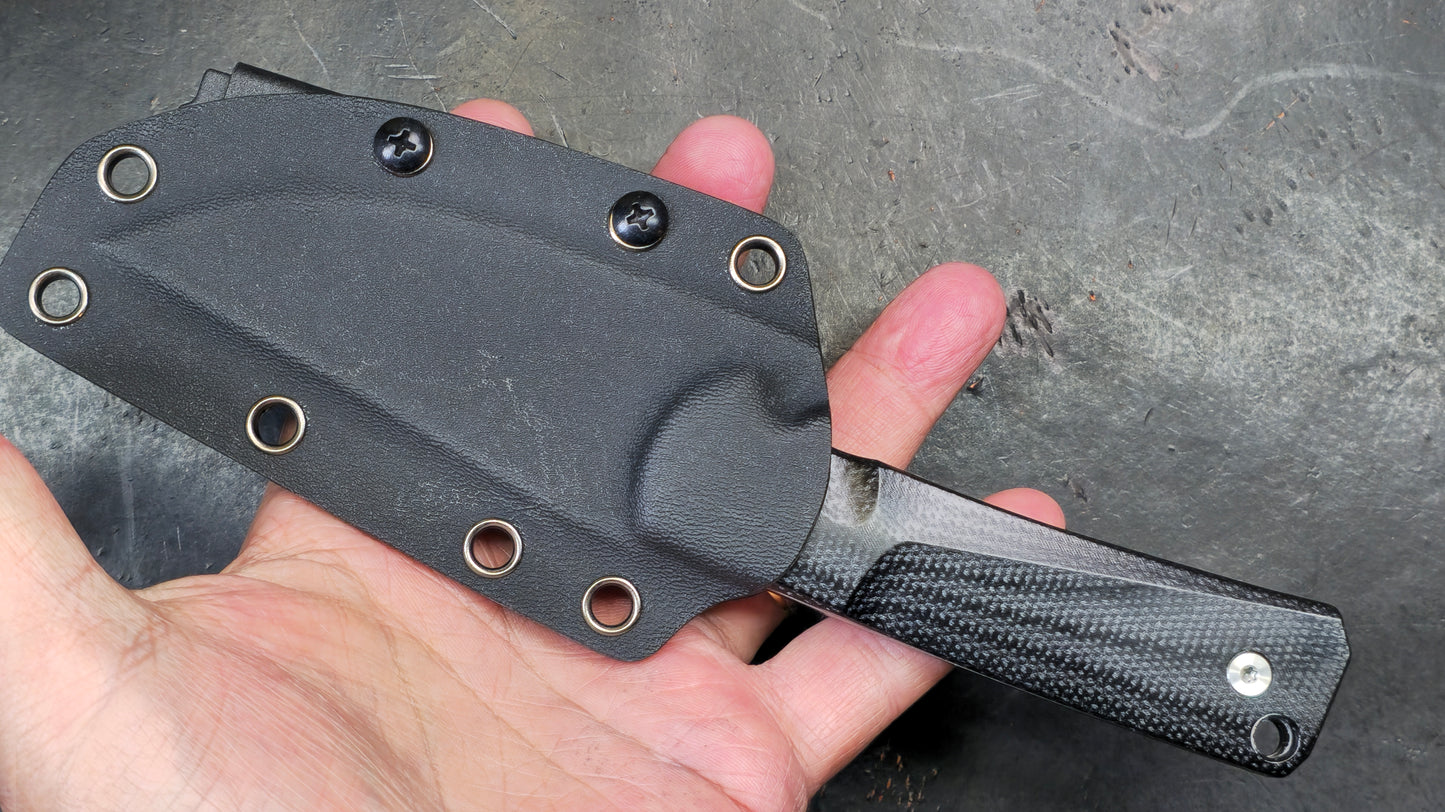 TwoSun TS521 Fixed Blade Micarta K110 Plain Edge (NEW)
