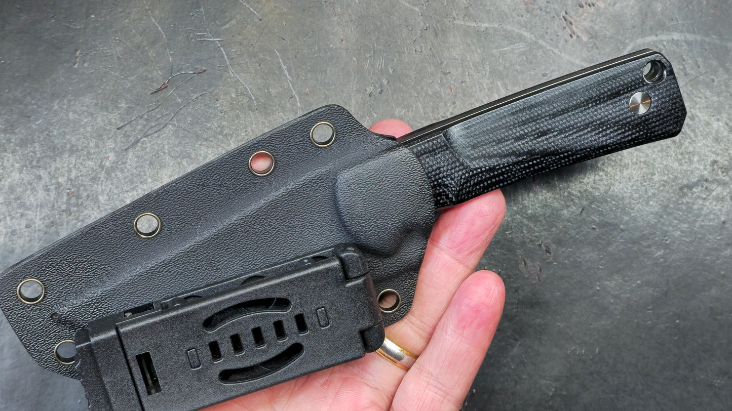 TwoSun TS521 Fixed Blade Micarta K110 Plain Edge (NEW)