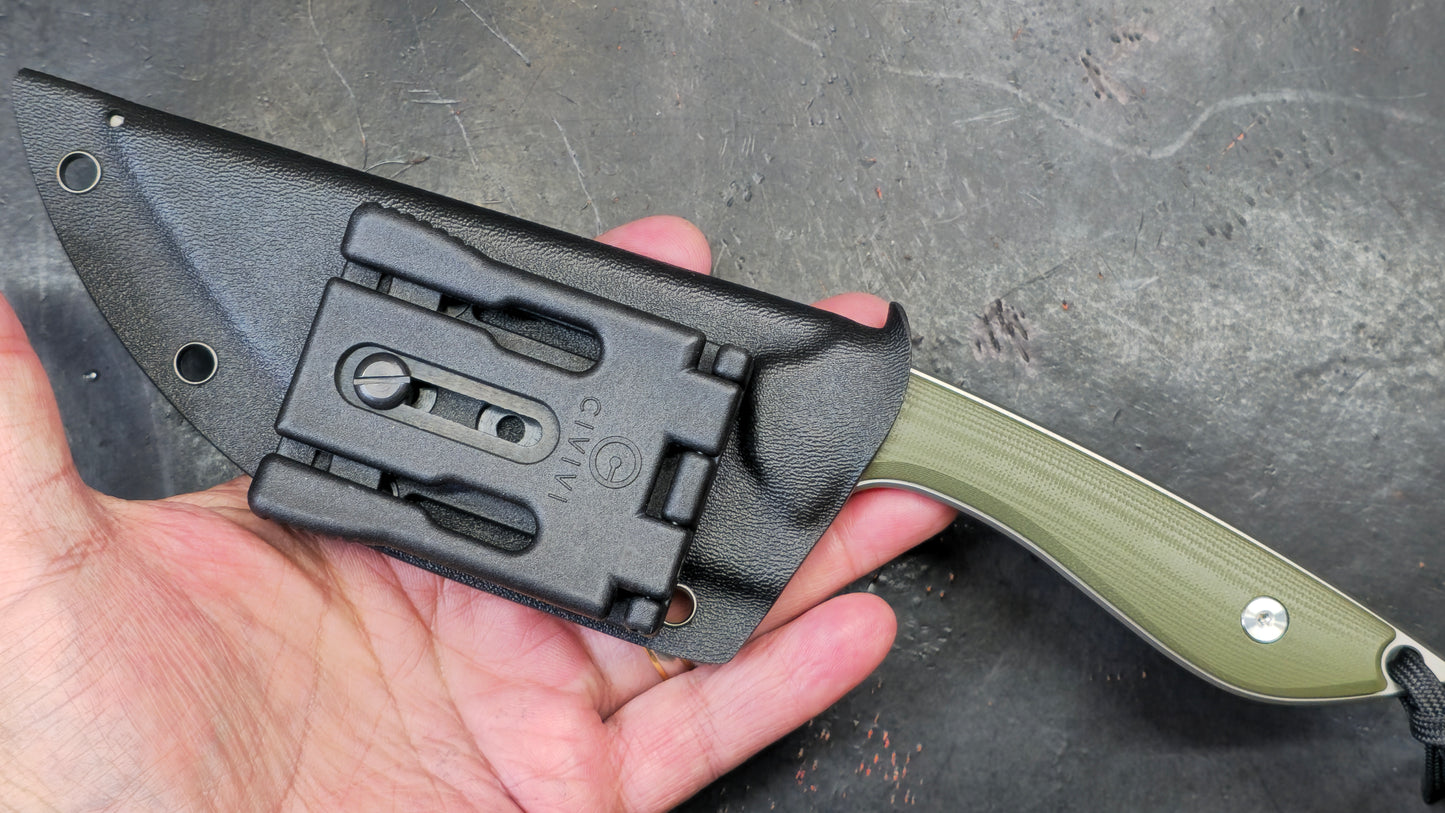 Civivi Concept 22 Fixed Blade OD Green G10 D2 Modified Tanto (NEW)