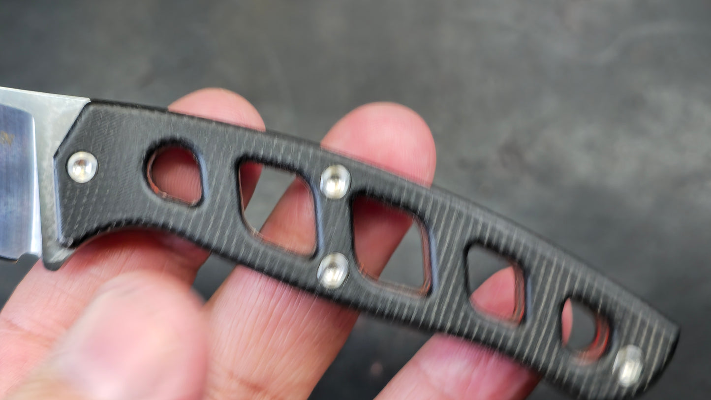 TWOSUN TS466 Fixed Blade Micarta Handle D2 (USED)