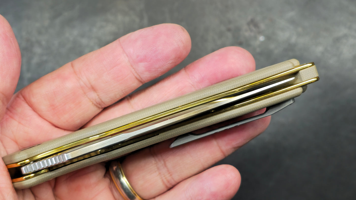 Civivi Aquila G10 Golden SS liners VG10 (USED)