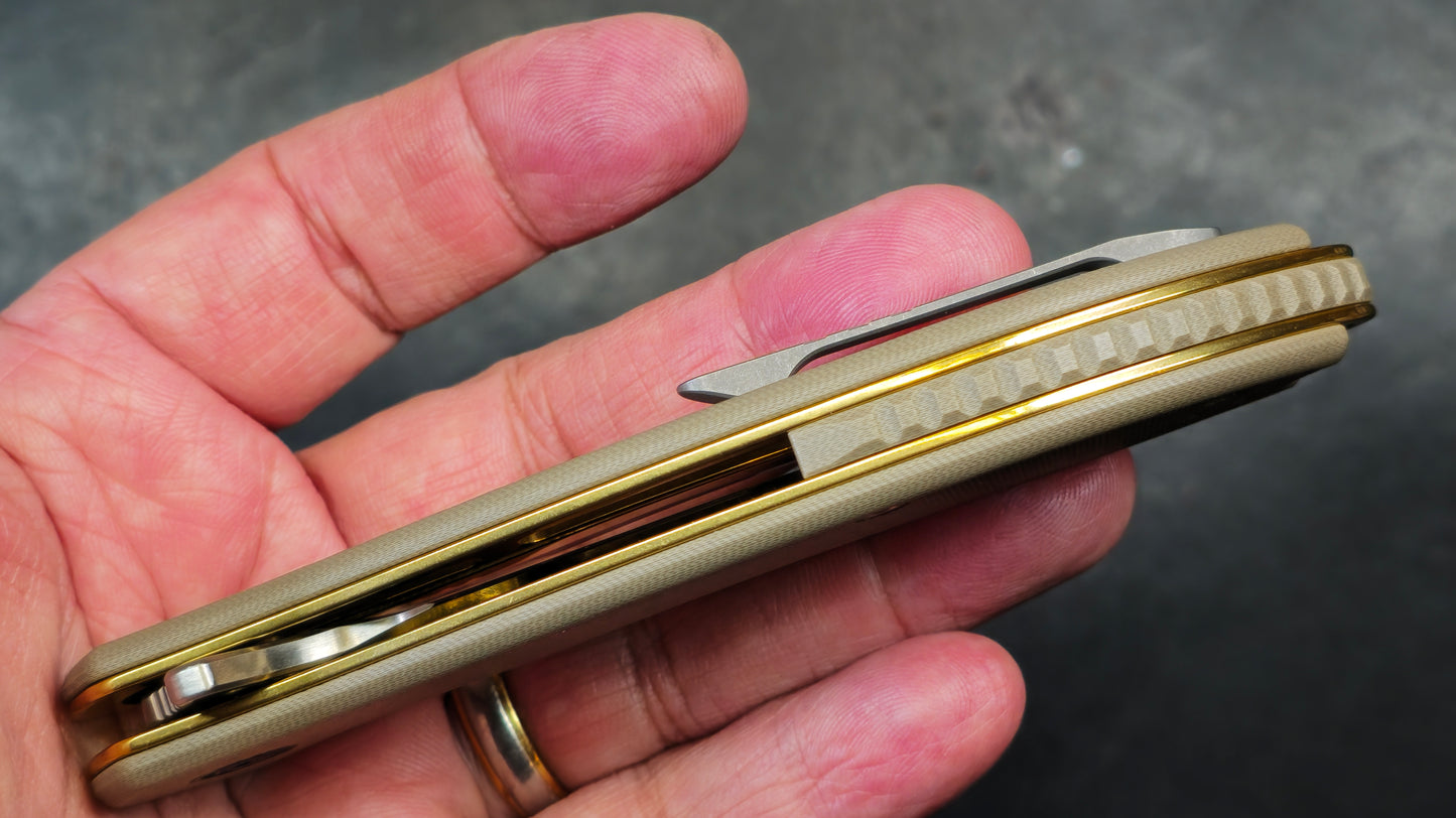 Civivi Aquila G10 Golden SS liners VG10 (USED)