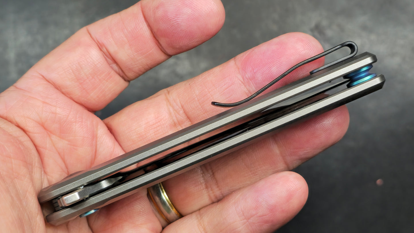 Zero Tolerance ZT0044 Button Lock Silver Titanium Handle S45VN (NEW)