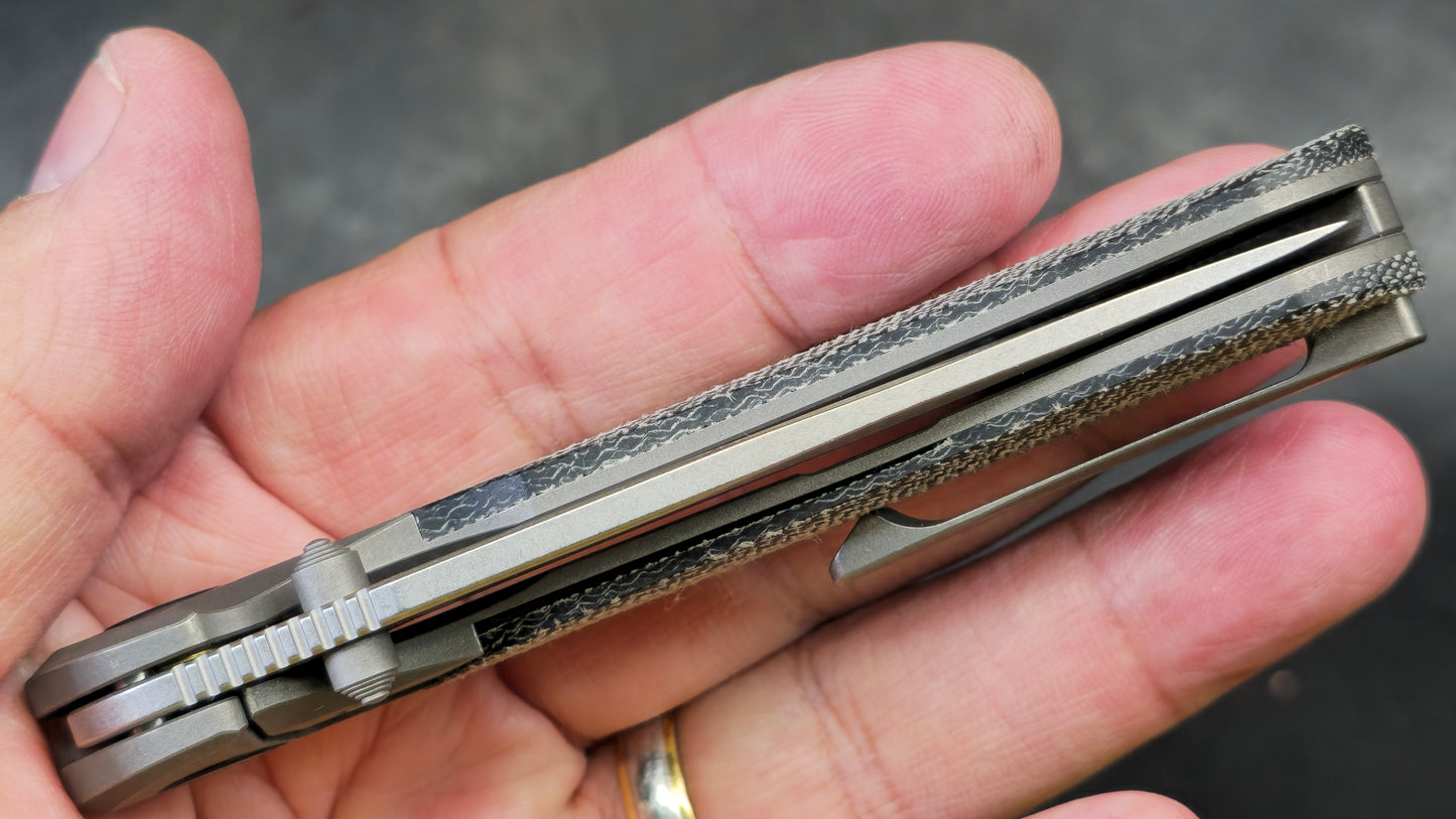 Bestech Constellation Titanium/Black Micarta Handle Magna-Cut (NEW)