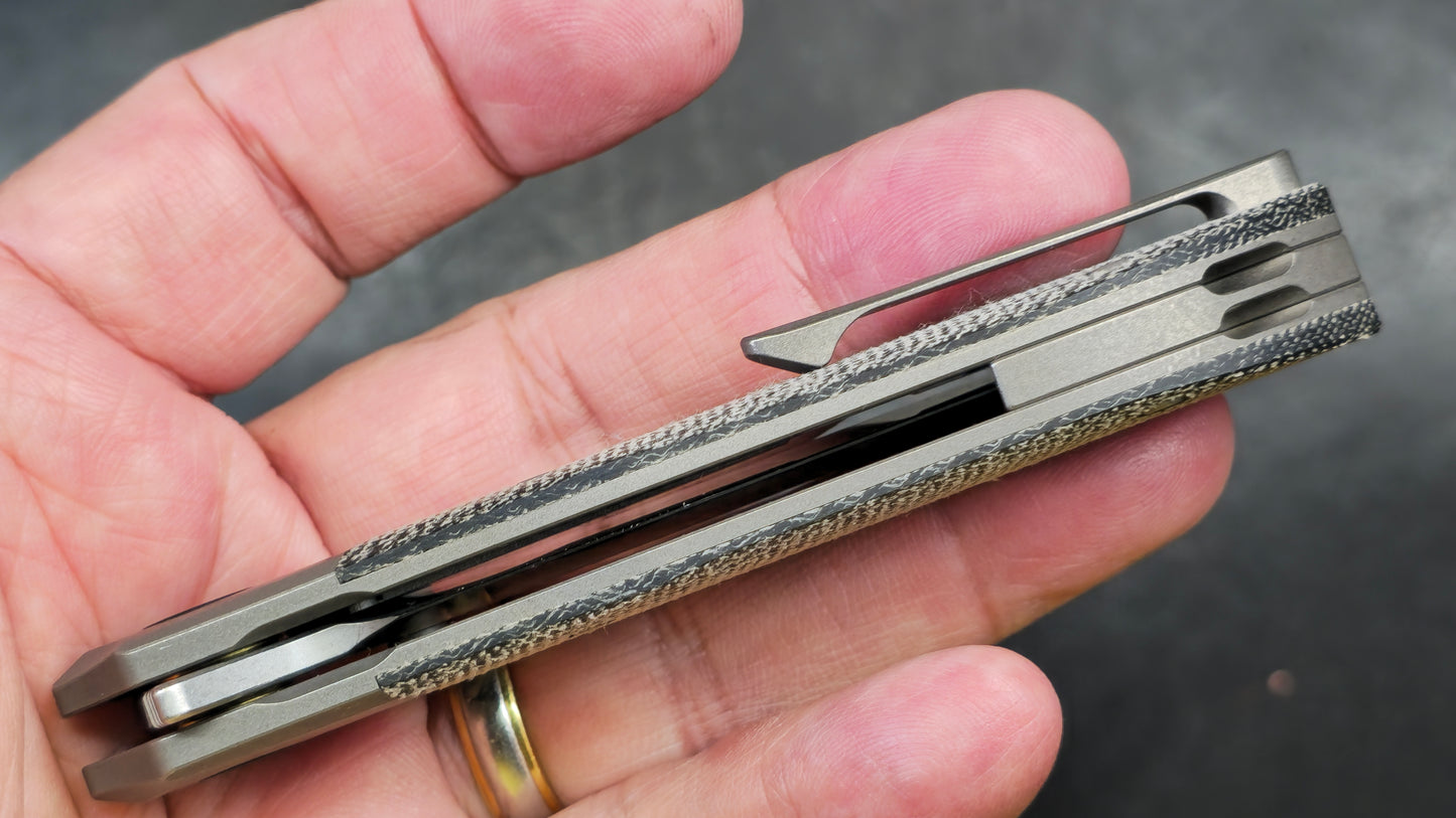 Bestech Constellation Titanium/Black Micarta Handle Magna-Cut (NEW)