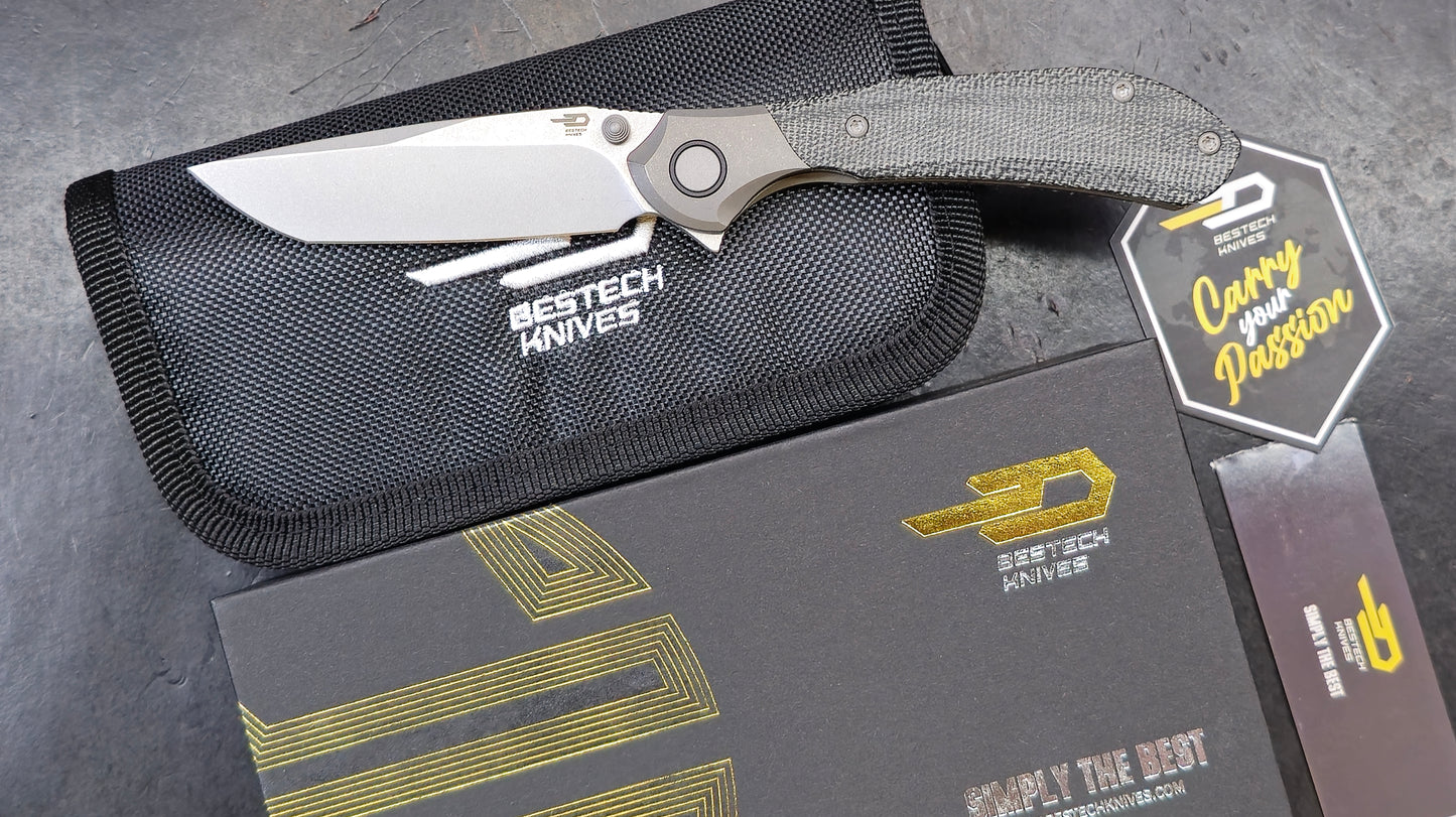 Bestech Constellation Titanium/Black Micarta Handle Magna-Cut (NEW)