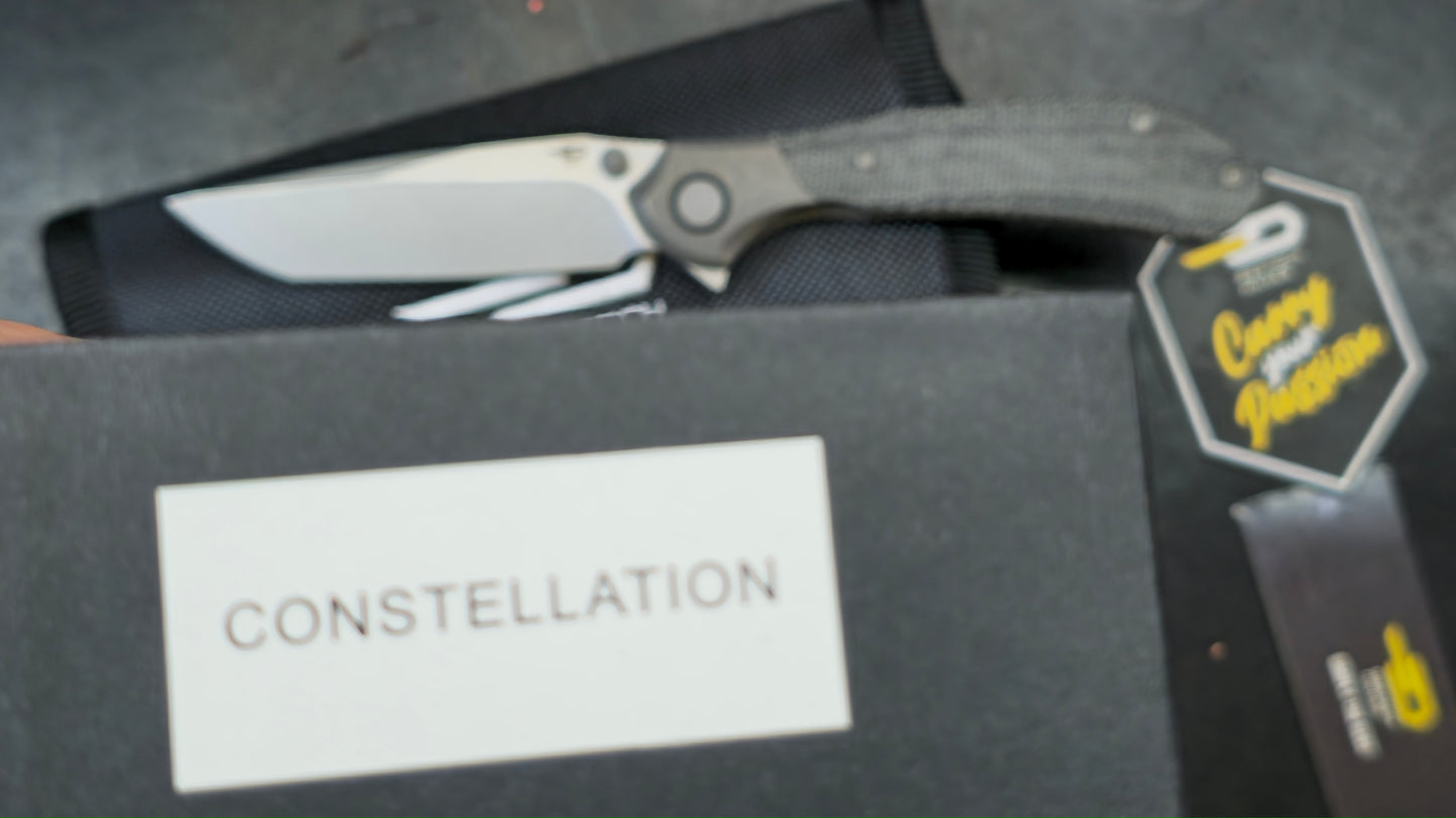 Bestech Constellation Titanium/Black Micarta Handle Magna-Cut (NEW)