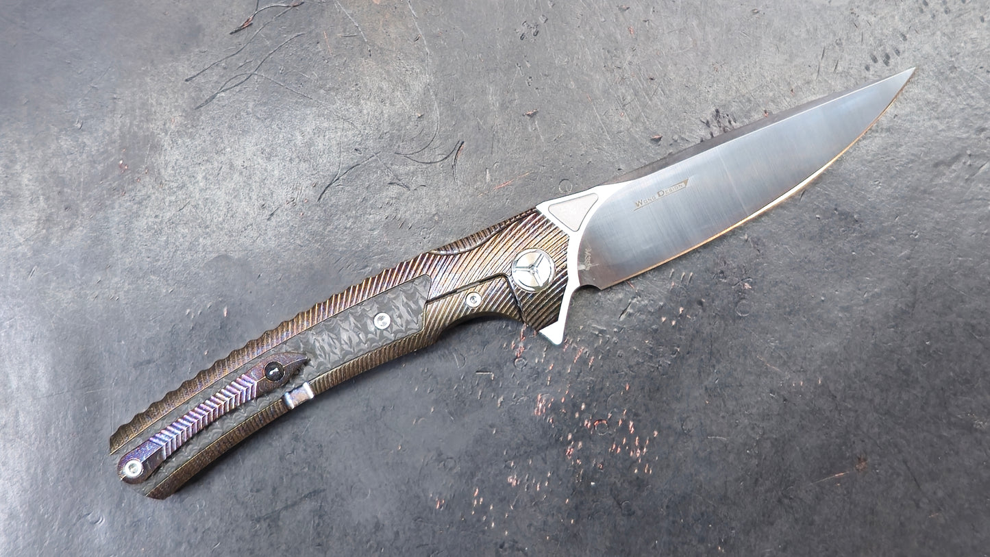 TWOSUN TS81 Titanium Carbon Fiber (COLOR Anodized) M390 (NEW)