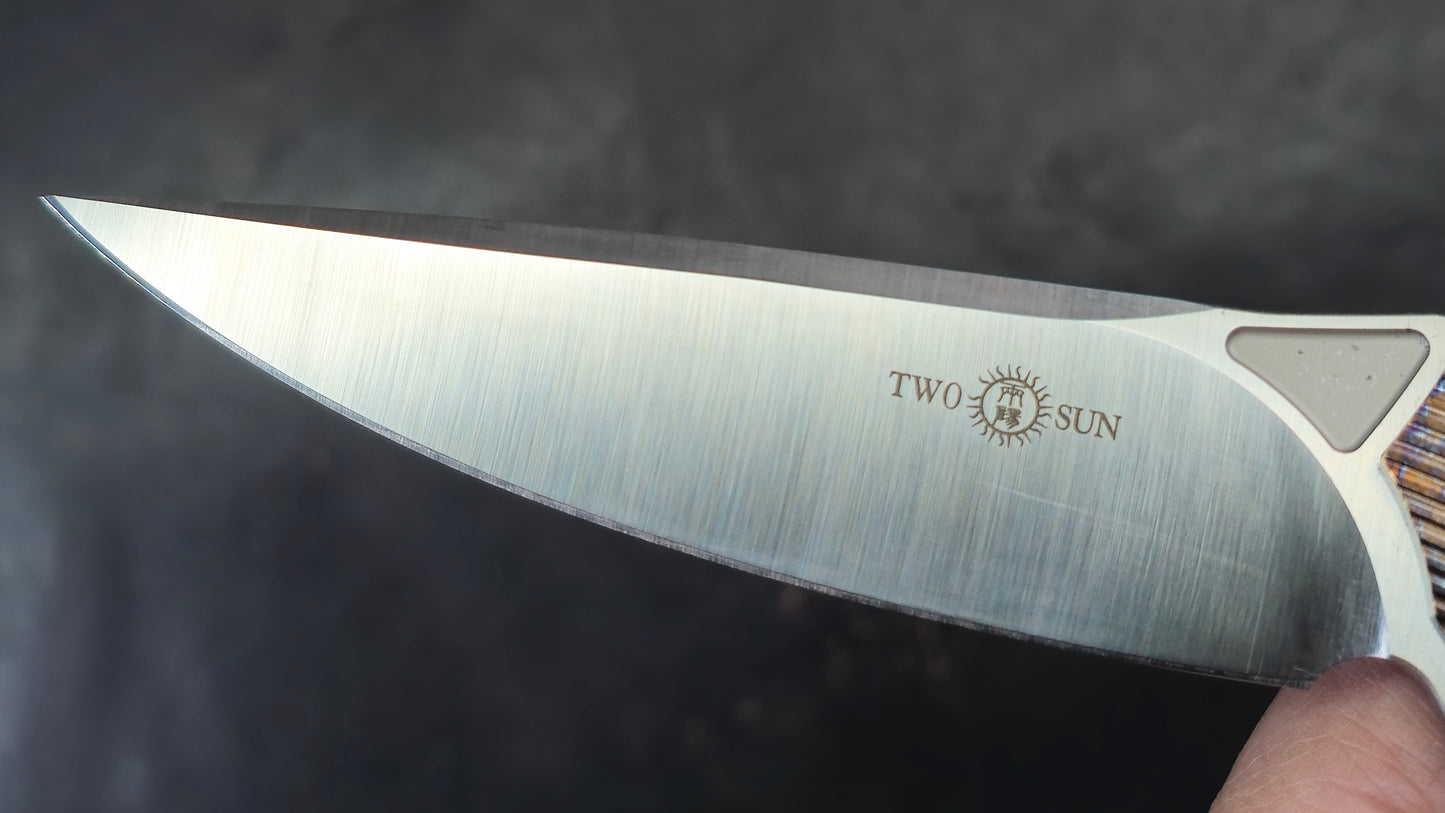 TWOSUN TS81 Titanium Carbon Fiber (COLOR Anodized) M390 (NEW)