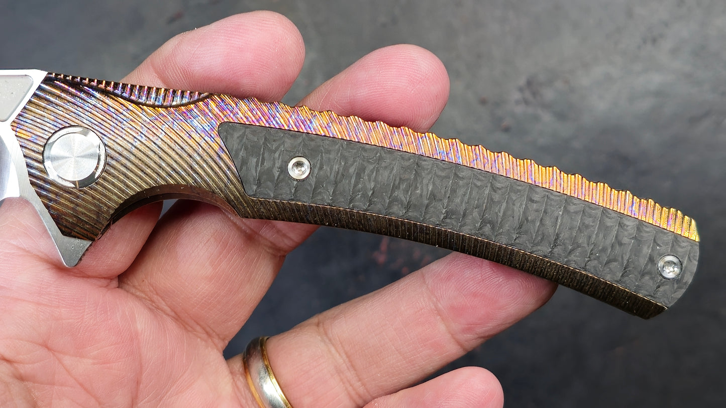 TWOSUN TS81 Titanium Carbon Fiber (COLOR Anodized) M390 (NEW)