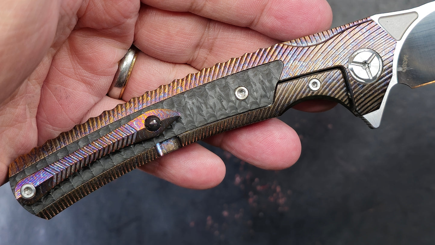 TWOSUN TS81 Titanium Carbon Fiber (COLOR Anodized) M390 (NEW)