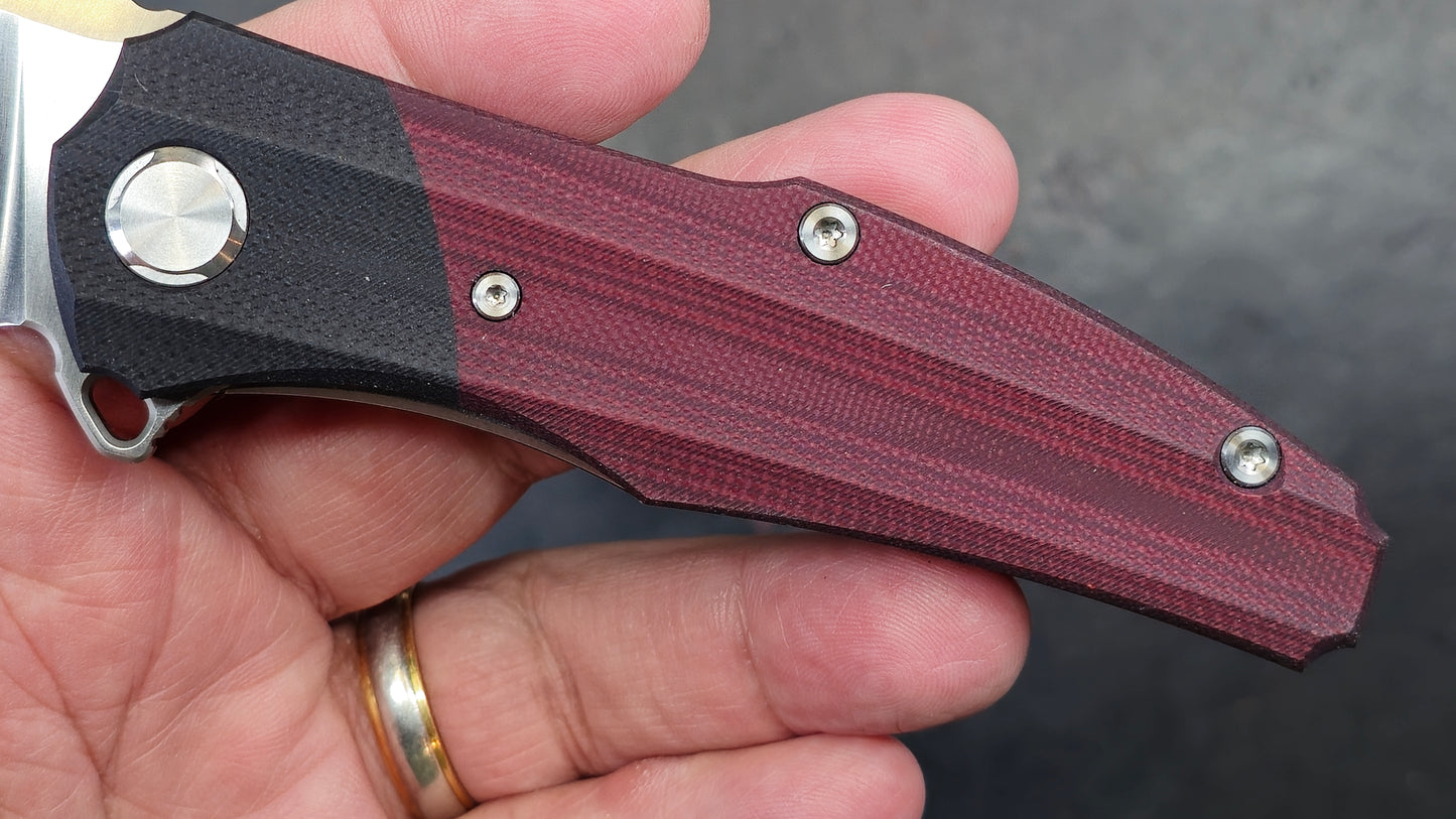 TWOSUN TS50 Red/Black G10 (DYED) D2 (Used)