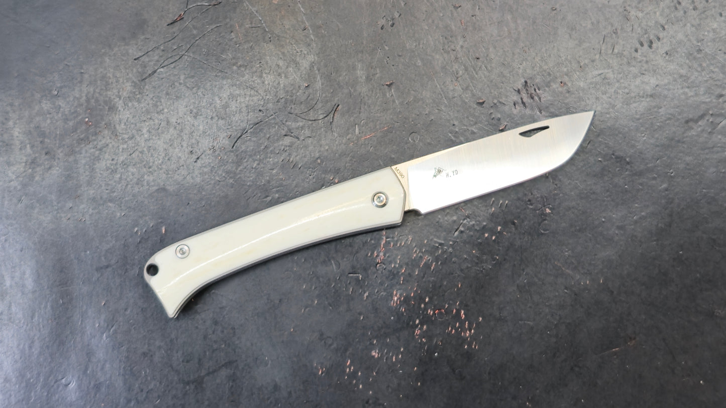 TWOSUN TS161 Slip Joint Titanium Bone M390 (NEW)