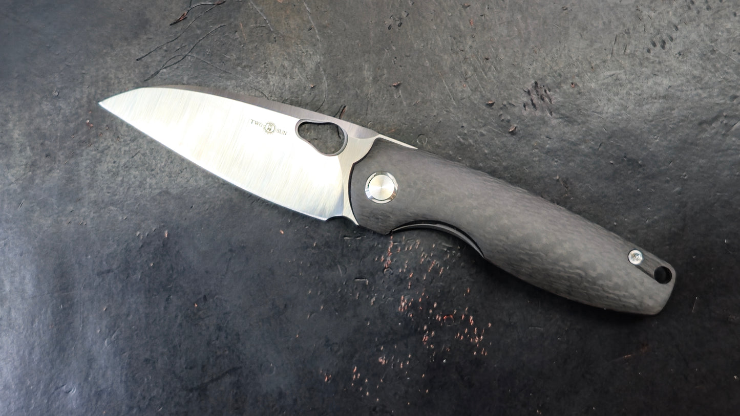 TWOSUN TS129 Carbon Fiber Titanium M390 (New)