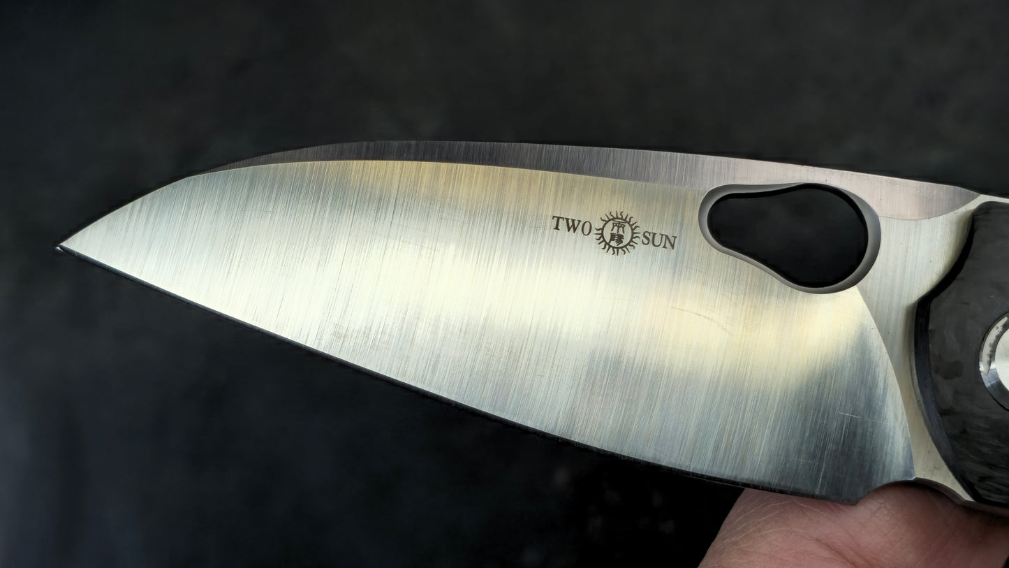 TWOSUN TS129 Carbon Fiber Titanium M390 (New)