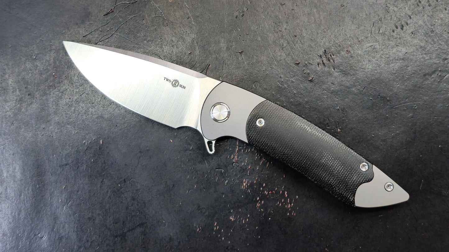 TWOSUN TS36 Titanium Micarta D2 (New)