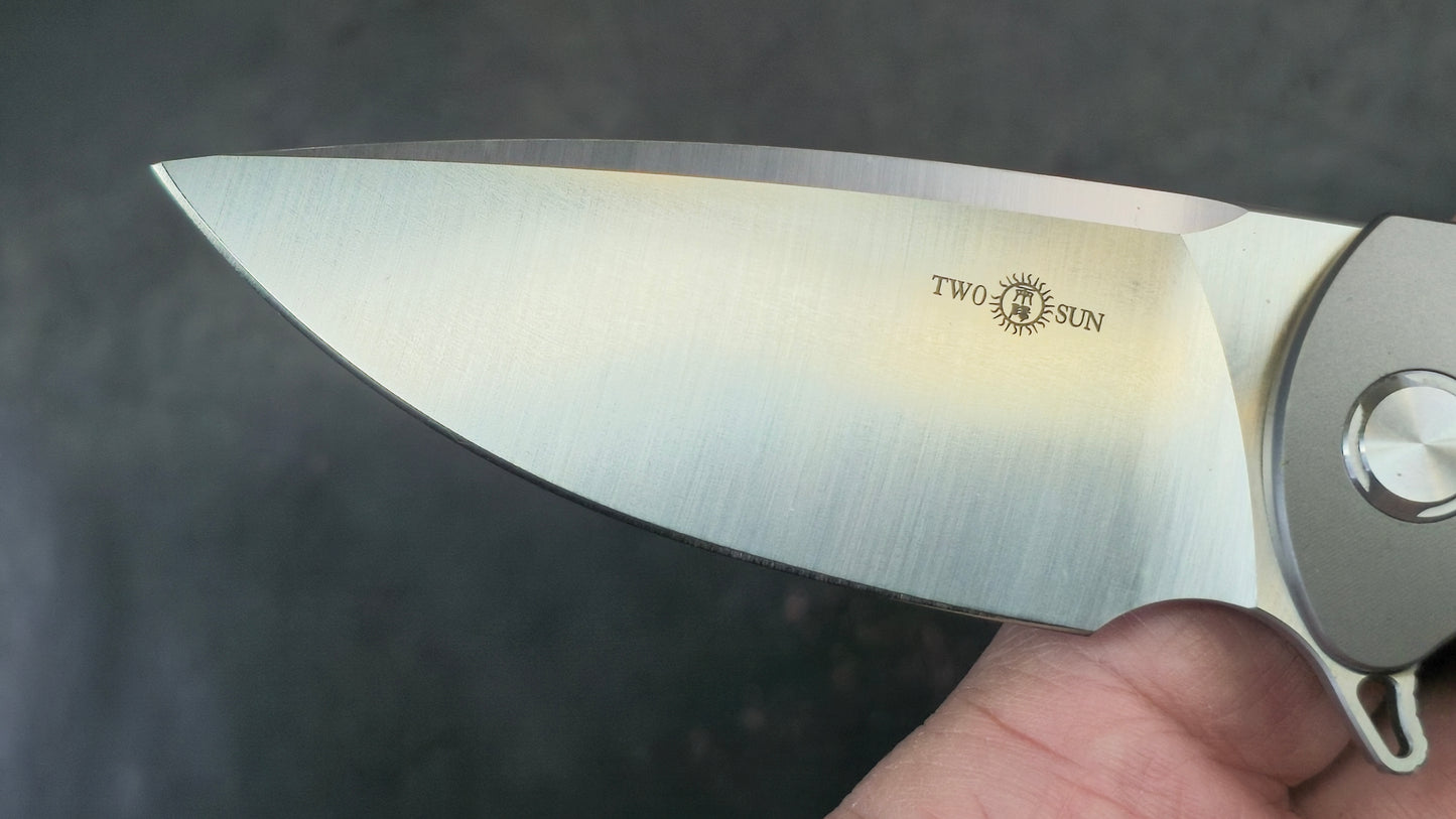 TWOSUN TS36 Titanium Micarta D2 (New)