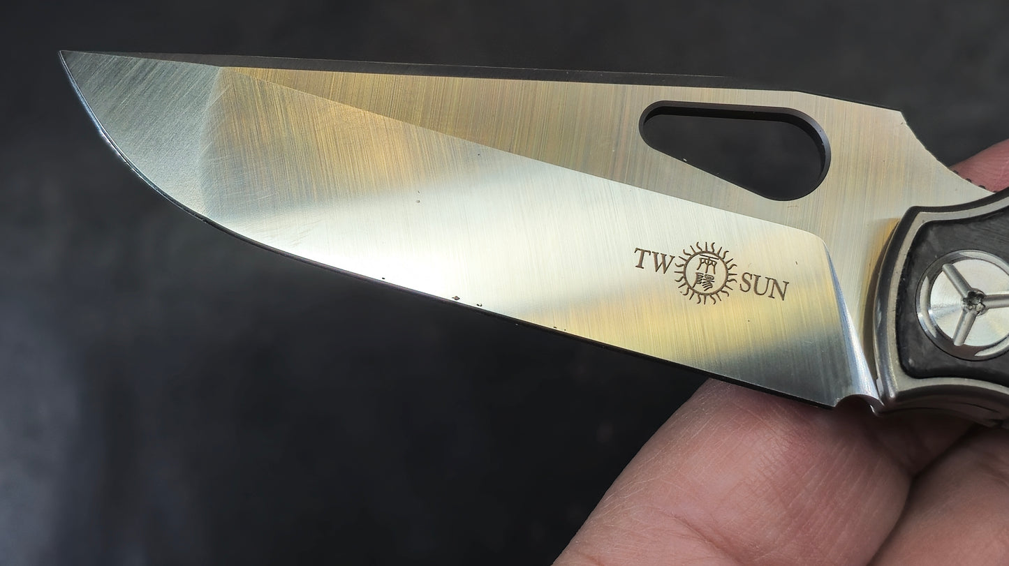 TWOSUN TS136 Titanium Carbon Fiber M390 (New)