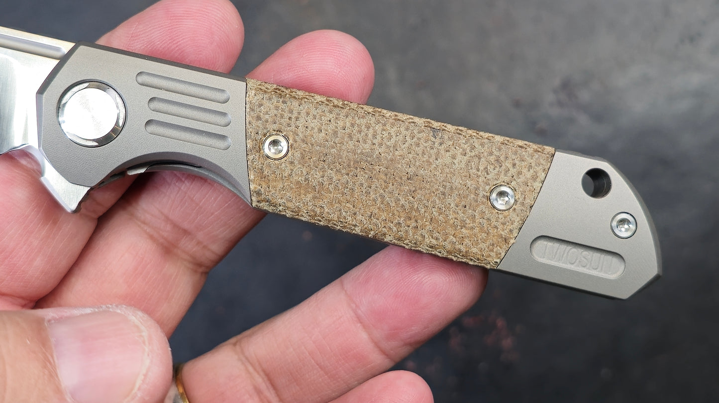 TWOSUN TS49 Titanium Micarta M390 (New)