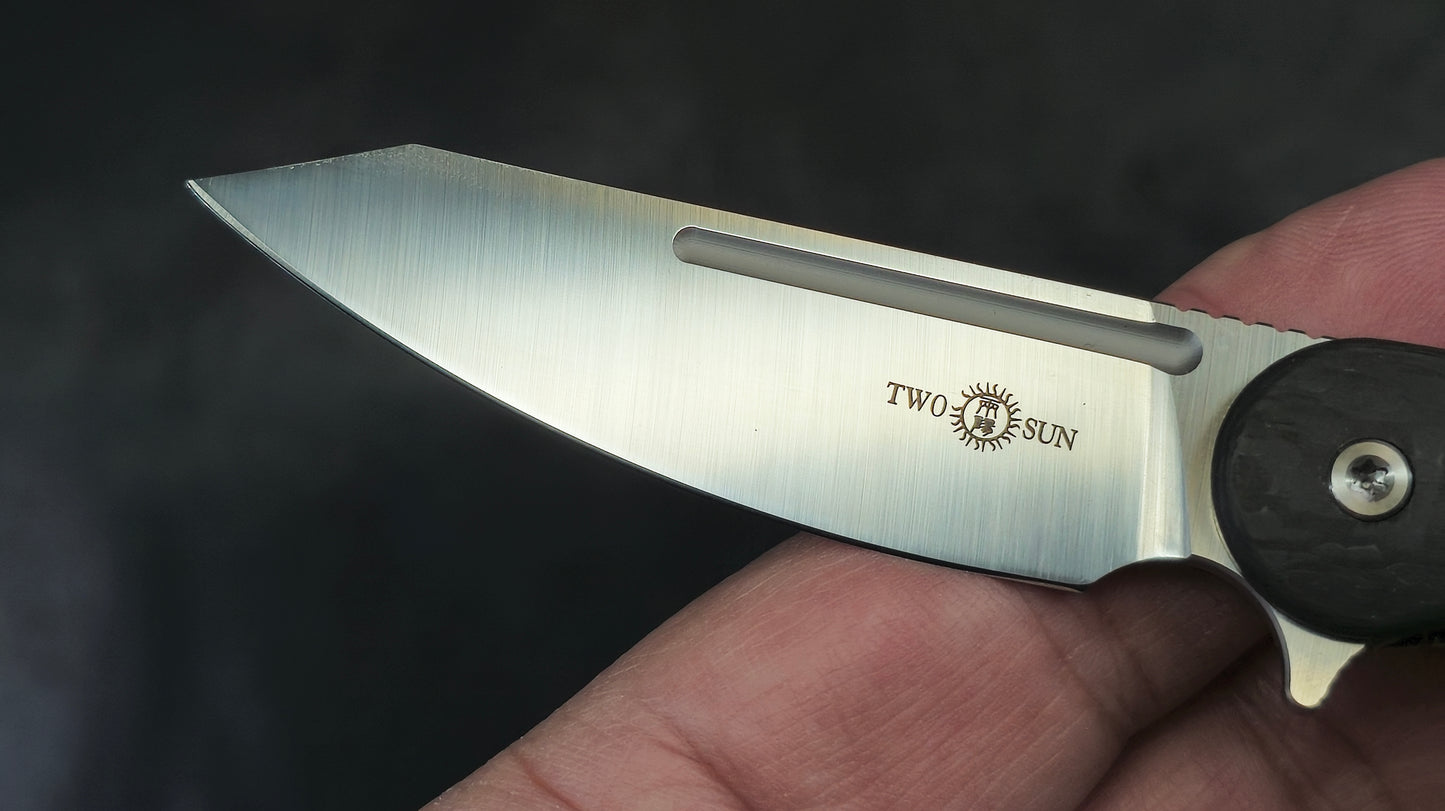TWOSUN TS158 Titanium Carbon Fiber M390 (New)