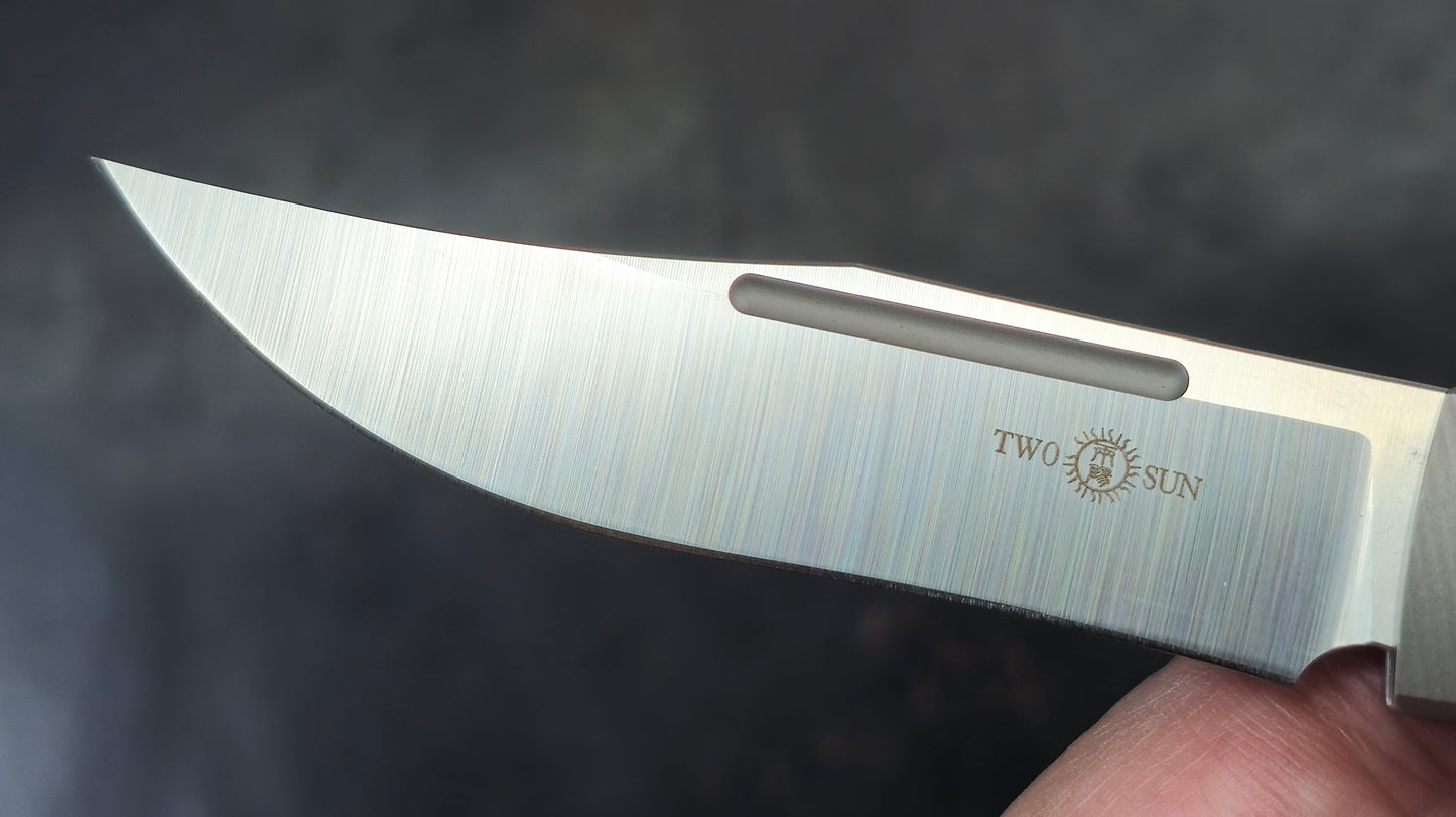 TWOSUN TS123 Slip Joint Titanium Copper M390 (New)
