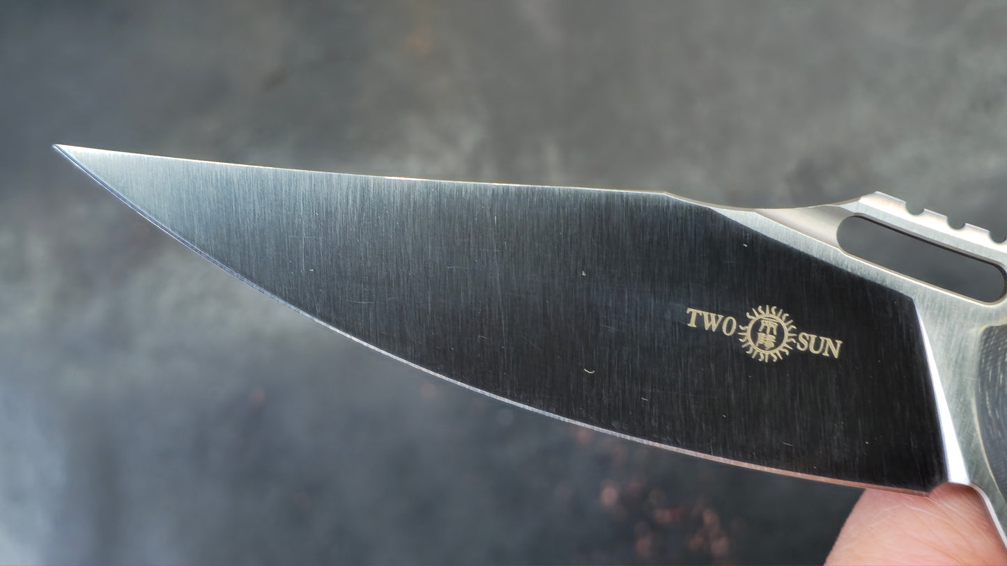 TWOSUN TS127 G10 Titanium Carbon Fiber M390 (New)