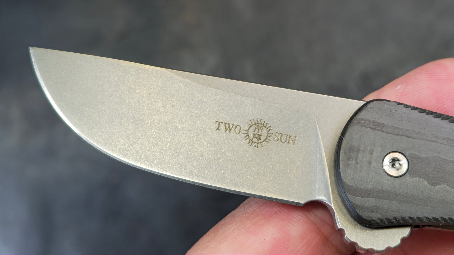 TWOSUN TS128 Carbon Fiber Titanium S90V (New)