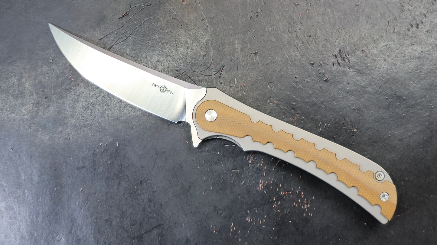 TWOSUN TS153 Titanium Micarta D2 (New)