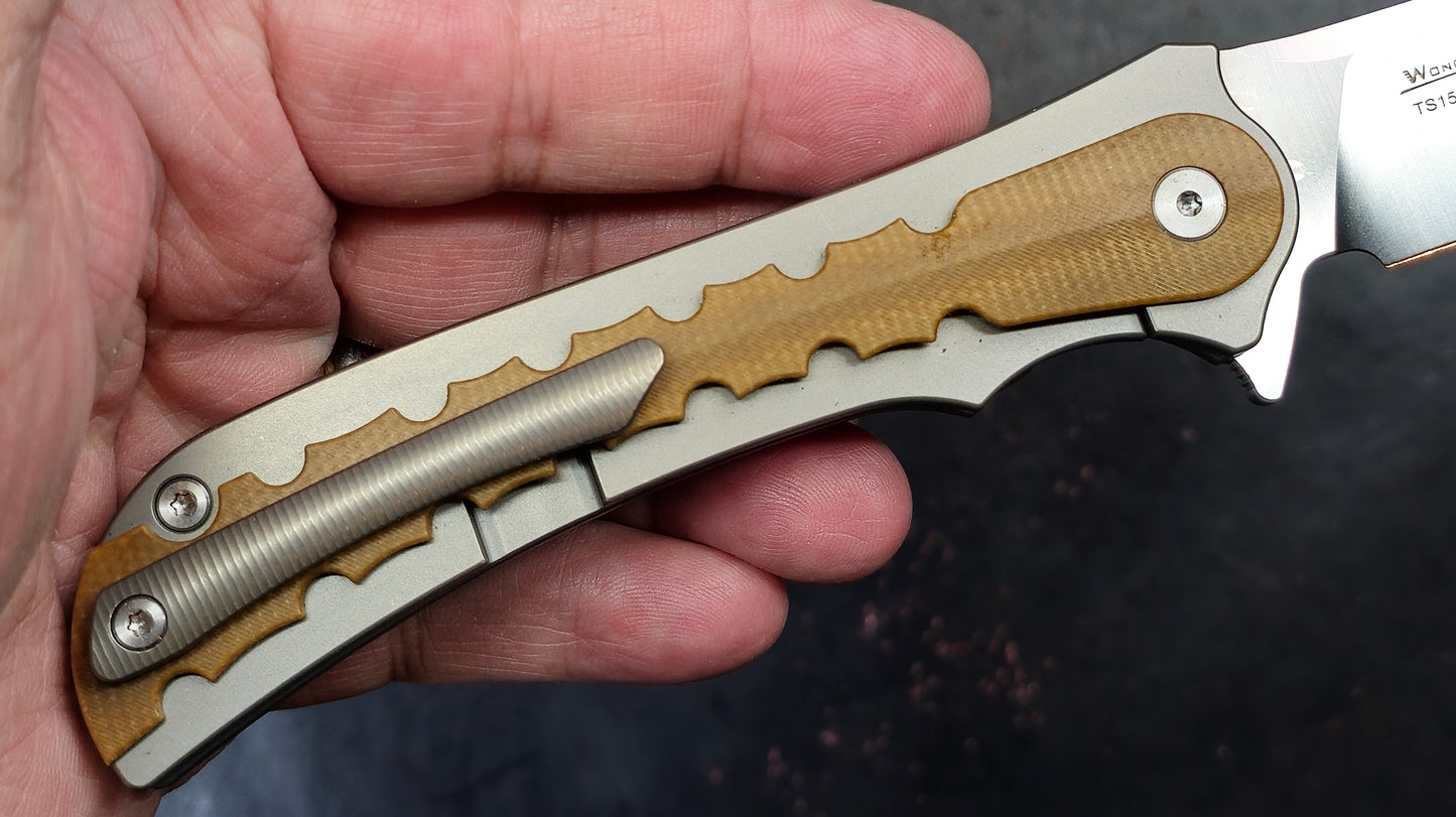 TWOSUN TS153 Titanium Micarta D2 (New)