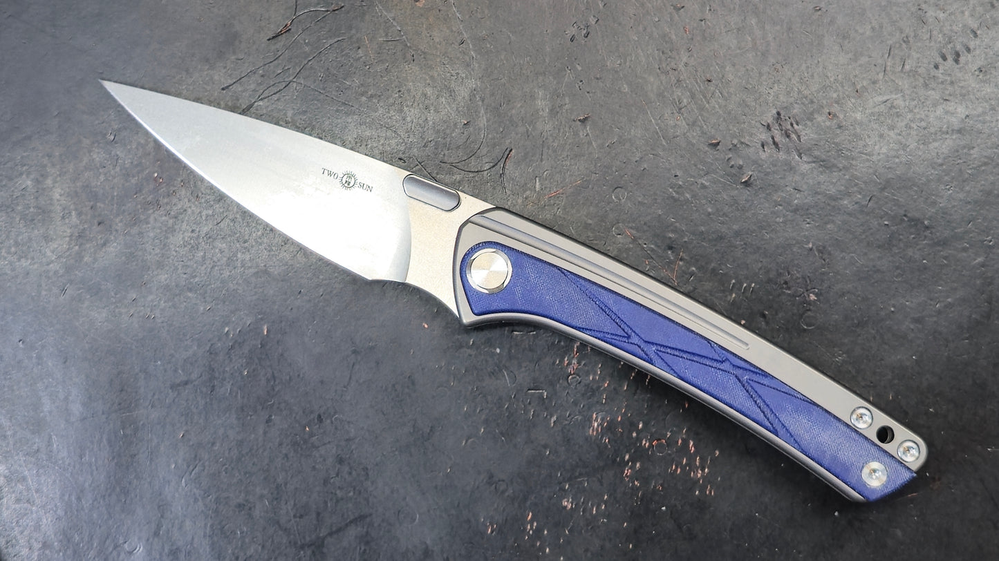 TWOSUN TS171 Titanium Micarta D2 (New)