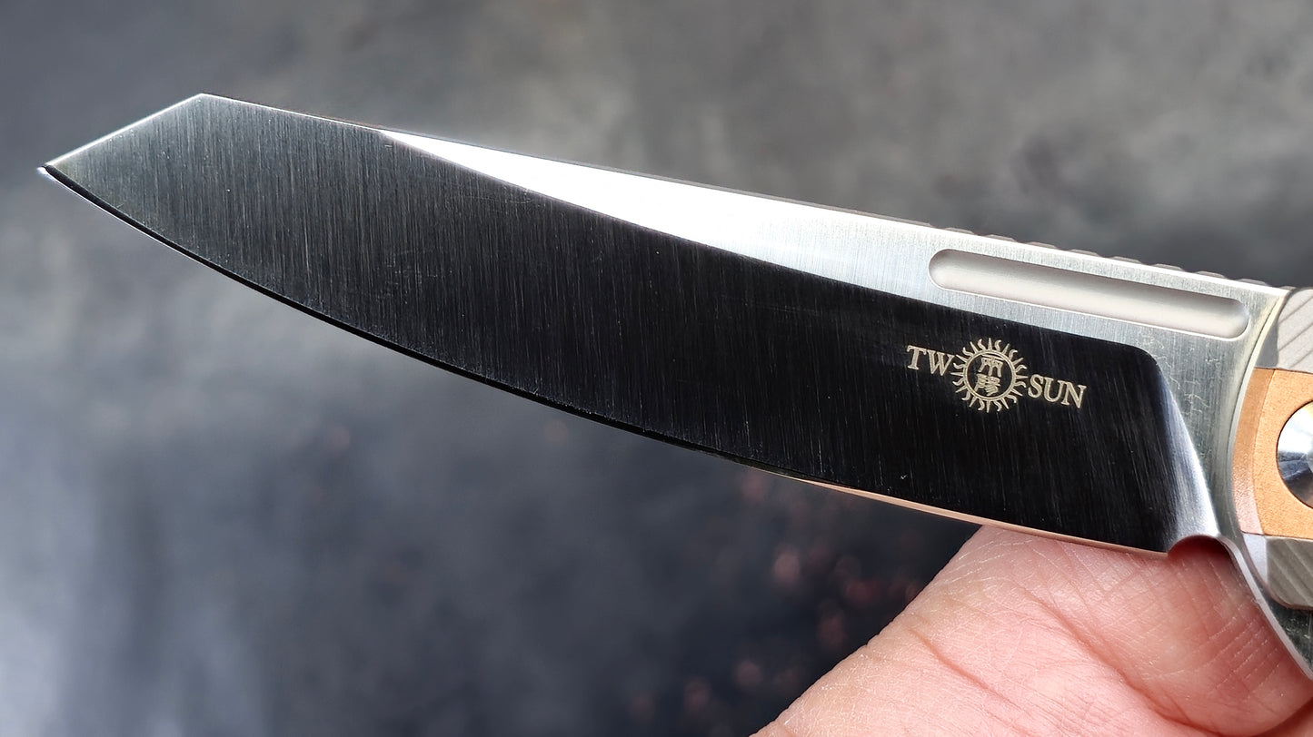 TWOSUN TS118 Titanium Copper M390 (USED)
