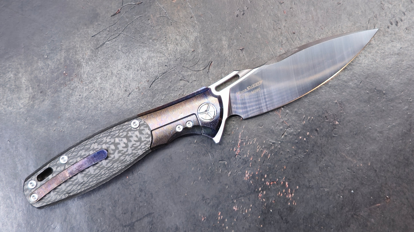 TWOSUN TS162 Titanium (Color anodized) Carbon Fiber M390 (NEW)